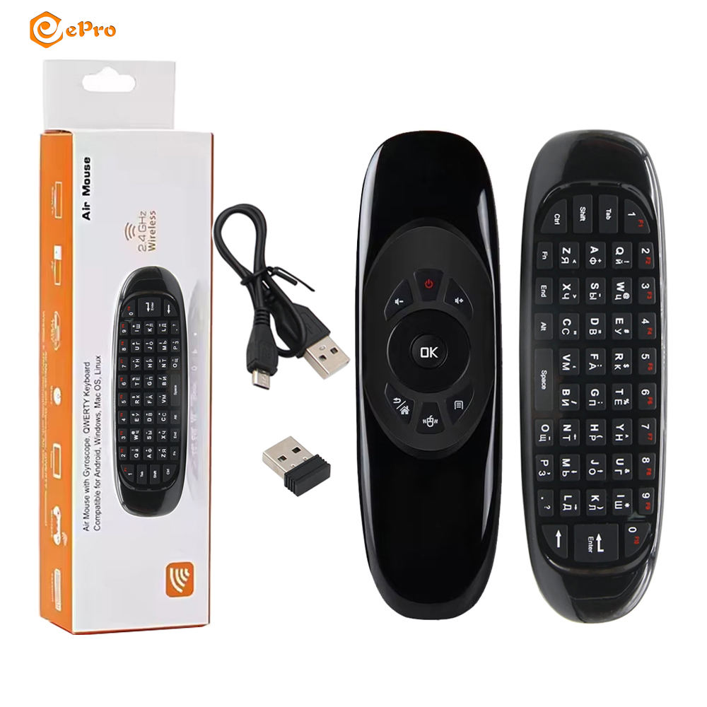 C120 Air Mouse Wireless Keyboard 2.4G Wireless Mouse For Tv, Mobile, Pc, Laptop
